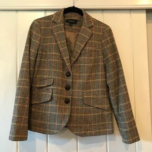 Talbots plaid blazer